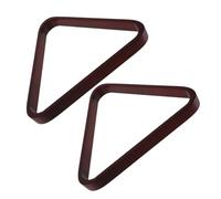 Mikinona Triangle de Billard en Bois Massif 572 MM Lot de 2 Supports Triangulaires pour Billard Américain 9-Ball Râtelier à Boules Bords Lisses Cadre Ergonomique pour Placement Précis