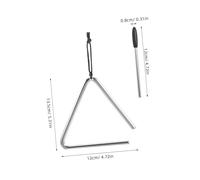 Mikinona Triangle Percussion Instrument pour Garçon Fille Instrument de Musique et Facile à Maîtriser Musical Éducatif pour Cours de Musique Préscolaire et Primaire