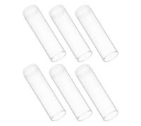 Mikinona Tubes à Pièces Couvercle Étanche Lot de 6 en Plastique Abs Transparent Rangement Léger et Portable pour Collection de Monnaies Rondes
