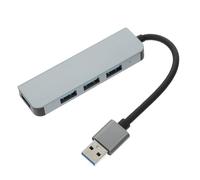 Mikinona USB Hub Ports Multiples USB Connector Portable Aluminium Mat Expander Compatible Pc Ordinateurs Portables