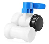 Mikinona Valve de Sortie pour Cuve avec Tube Long Accessoire pour Réservoirs et Citernes Eau de Pluie Robinet Plastique Rotatif pour Du Débit Adapté Aux Plastique Standard