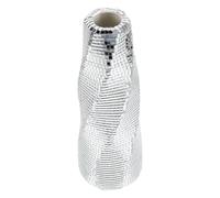 Mikinona Vase Décoratif Boule Disco en Verre Miroir Argenté, Centre de Table Polyvalent pour Plante et Fleur, Design Moderne et Artisanat Sophistiqué pour Décoration Intérieure