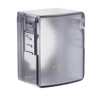Mikinona verrou de sécurité pour porte enfant cache verrouillage sans perçage protection poignée anti-verrouillage bébé couvercle plastique noir 5.50x4.50x3.30 cm pour sécurité maison
