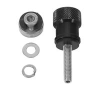 Mikinona Vis Arrière de Moto à Dégagement Rapide en Alliage d'Aluminium Vis Moletée Noire pour Fixation de Selle Boulons de Démontage Compatibles Kit de Modification du Cache Arrière