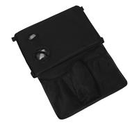 Mikinona Walker Table for Seniors with Cup Holder, Fold Walker Tray Accessories, Oxford Cloth Detachable Storage Bag, Raised Edge, Side Pocket, Nonslip Texture, for Elderly Trips to