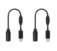 Mikiuly Adaptateur USB Femelle pour Manettes Xbox 360 Filaire, Contrôleur Filaire Adaptateur USB Breakaway Câble, Compatible PC et Console, Câble de Raccordement pour Xbox 360, 2 Pièces