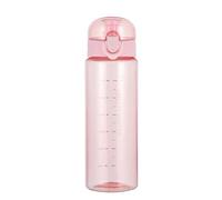 Mikiuly Bouteille d'eau, 780ml Gourde Sport, Anti-fuite Bouteille Une seule pression pour ouvrir, pour gym, école, cyclisme, plein air, sport, fitness et bureau, passe au lave-vaisselle,Rose