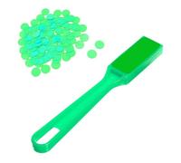 Mikiuly Kit de Bingo Magnétique, Jetons Magnétiques avec Stick, 1 Bâton Magnétique + 100 Jetons Loto, Jeu Éducatif pour Enfants et Accessoire Pratique de Stockage,Vert