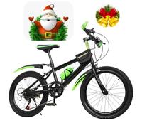 MIKIYUEER VéLo VTT Acier Dur VéLos Double Frein à Disque VéLo 20 Pouces Adolescent Hommes Et Femmes VéLo Tout Terrain (Rouge)