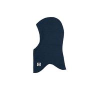 Mikk-line Bonnet écharpe Enfants | Balaclava Enfants - 100% mulesingfrei | Laine isolante Bonnet à enfiler | Haute respirabilité | Cagoule pour filles et garçons, bleu nuit, 8-9 ans