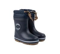 Mikk-line Bottes en caoutchouc thermique pour enfants | Bottes d'hiver pour enfants avec lacets | Bottes en caoutchouc doublées avec détails réfléchissants | Bottes de pluie pour enfants en caoutchouc
