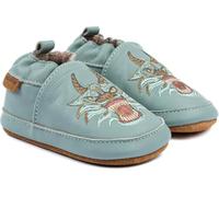 Mikk-line Chaussures d'éveil souples en cuir Chaussons antidérapants imprimés motifs animaux Doublure en lin pour bébés