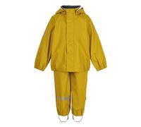 Mikk-line Ensemble de pluie deux pièces en polyuréthane avec bretelles, certifié Oeko-Tex Standard 100, 100 % polyuréthane recyclé, pour garçons et filles, pantalon de pluie et veste de pluie, détails