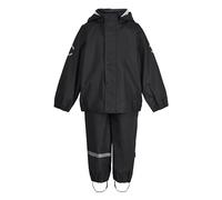 Mikk-line Ensemble de pluie deux pièces en polyuréthane avec bretelles, certifié Oeko-Tex Standard 100, 100 % polyuréthane recyclé, pour garçons et filles, pantalon de pluie et veste de pluie, détails