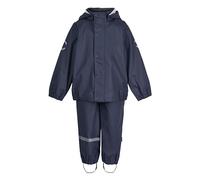 Mikk-line Ensemble de pluie deux pièces en polyuréthane avec bretelles, certifié Oeko-Tex Standard 100, 100 % polyuréthane recyclé, pour garçons et filles, pantalon de pluie et veste de pluie, détails