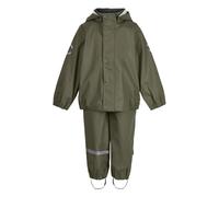 Mikk-line Ensemble de pluie deux pièces en polyuréthane avec bretelles, certifié Oeko-Tex Standard 100, 100 % polyuréthane recyclé, pour garçons et filles, pantalon de pluie et veste de pluie, détails