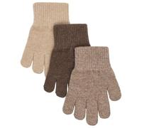 Mikk-Line - Kid's Magic Gloves 3 Pack - Gants - 1-3 Years - beige melange / melange denver / brown melange