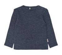Mikk-Line - Kid's Merino Wool L/S Top - Haut manches longues en mérinos - 122 - melange blue nights