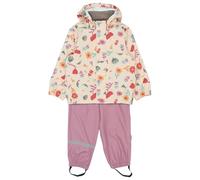 Mikk-Line - Kid's PU Rain Set AOP with Suspenders 104 - Combinaison - 116 - retro flower aop