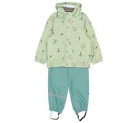 Mikk-Line - Kid's PU Rain Set AOP with Suspenders 104 - Combinaison - 146 - soccer aop
