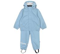 Mikk-Line - Kid's PU Rain Set with Suspenders - Combinaison - 98 - faded denim