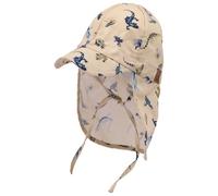 Mikk-Line - Kid's Summercap Long Neck AOP - Casquette - 47 cm - 12-18 Months - lizard