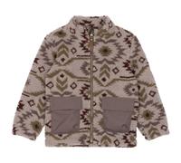 Mikk-Line - Kid's Teddy Mix Jacket AOP - Veste polaire - 134 - cloud gray