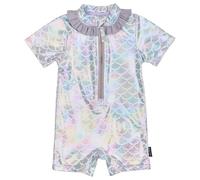 Mikk-Line - Kid's UV Suit Frill Recycled AOP - Lycra - 98/104 - 3-4 Years - lavender aura