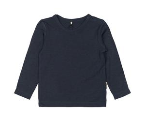 Mikk-Line - Kid's Wool/Bamboo L/S Top - Haut en mérinos - 80 - blue nights