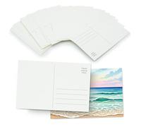 Mikkelhus Papier Aquarelle A6 - Bloc de 25 Feuilles 300g/m² - Cartes Postales Blanko pour Aquarelle - Idéal pour Peinture, Croquis & Loisirs Créatifs - Format DIN A6 (10,5 x 14,8 cm)