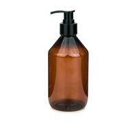 mikken 1 Distributeur de Savon 250 ML Distributeur à Pompe en Plastique Marron Alimentaire avec étiquette