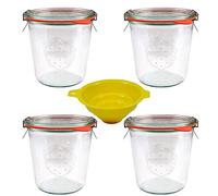 mikken 4 bocaux Weck en verre, 4