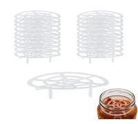 mikken Lot de 20 grilles en plastique - Diamètre : 70 mm - Poids de fermentation - Alternative à la conservation et à la fermentation - Compatible avec les bocaux avec couvercle TO 82