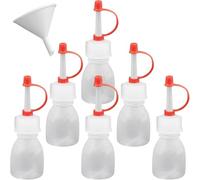 mikken Lot de 6 flacons pissettes 10 ml sans BPA - Fabriqué en Allemagne - Avec entonnoir