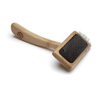 Mikki Brosse Lissante en Bambou Douce pour Pelages Ondulés/Mi-Longs/Longs Convient à l’Usage avec Chats/Chiens Petit 1 Unité