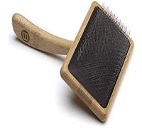 Mikki Brosse Lissante en Bambou Douce pour Pelages Ondulés/Mi-Longs/Longs Convient à l’Usage avec Chats/Chiens Grande 1 Unité