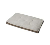 Mikki Coussin Chaud apaisant en Polaire Sherpa pour Chien, Chat, Chiot - Crème/Marron - Taille L