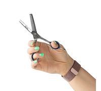 Mikki Doodle, Ciseaux à épiler pour Chiens, Chiots, Visage et Pattes, Lames Semi-convexes tranchantes et durables, Dents en Forme de V, vis de Tension réglable pour Plus de contrôle, 12.7cm