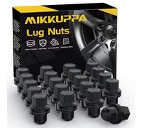 MIKKUPPA Écrous de roue M14 x 1,5 - Remplacement pour Land Rover LR3 LR4 Range Rover Sport Discovery - 20 écrous de roue hexagonaux noirs à extrémité fermée OEM Factory 4,6 cm de haut 2,2 cm