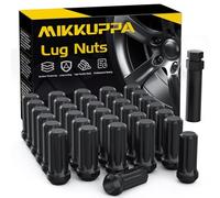 MIKKUPPA Lot de 32 écrous de roue 9/16-18 - Hexagonal de 1,9 cm, 5,1 cm de haut, 2,3 cm de large - Remplacement pour Dodge Ram 1500 2002-2010, Dodge Ram 2500, Ford F-150 2015-2017 Cosse cannelée