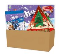 MIKLA & TOBLERONE - Milka Calendrier de l'Avent 200g, Toblerone Calendrier de l'Avent 200g, Milka Sachet de Bonbons de Noël Oreo 86g - Assortiments Festifs de Chocolats - Idée Cadeau Noël - Lot de 3