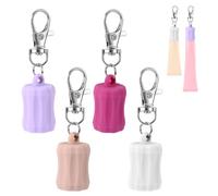Mikovivi 4pcs Porte-Clés pour les Vendredis d'Été, Porte-Clés pour Brillant à Lèvres Compatible avec la Summer Fridays Baume à Lèvres 0,5 oz