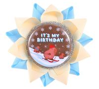 Mikovivi Badge Capybara C'est Mon Anniversaire, Thème Dessin Animé en Fer-Blanc Épinglette Joyeux Anniversaire Broche pour Femmes et Hommes