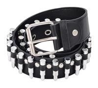Mikovivi Ceinture Cloutée, Noire Ceinture Punk Gothique Embellie avec Clous Brillants Cadeaux Sympas pour Femmes et Hommes Accessoires de Vêtements Décoratifs
