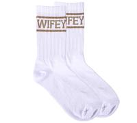 Mikovivi Chaussettes Wifey pour la Nouvelle Mariée Chic, Chaussettes Douces et Confortables Mariée Essentiel de Mariage avec Texte Doré Cadeau Unique Épouses pour Mariage Fiançailles Anniversaire