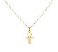 Mikovivi Collier avec Pendentif Croix Égyptienne pour Femme, Bijou Délicat et Religieux Idéal Comme Cadeau Attentionné