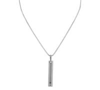Mikovivi Collier de Respiration Consciente, 6 Bords Acier Titane Collier de Méditation Contre L'Anxiété Lien Respiration Profonde Calme Outil pour Femmes et Hommes