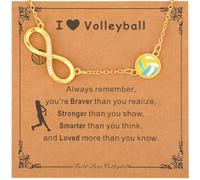 Mikovivi Collier Volley-Ball pour Femme, Doré Ajustable Thème Sportif Pendentif Collier Accessoire de Mode Bijou pour Athlètes et Amoureuses