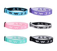 Mikovivi Lot de 6 Bracelets WWJD, Bracelets Chrétiens Réglables Bracelet What Would Jesus Do Bijoux Religieux Cadeau pour Hommes et Femmes