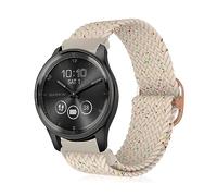 MiKoyi 20 mm Bracelet Compatible avec Garmin Approach S50/Approach S44/Vivoactive 6/Vivoactive 5, Nylon Tressé Réglable Sport Bracelet pour Garmin Forerunner 165/Forerunner 165 Music, stellaire 67#